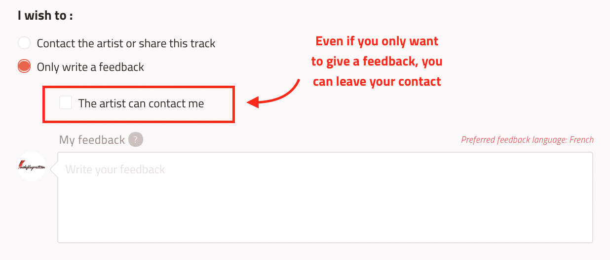 Leave my contact
