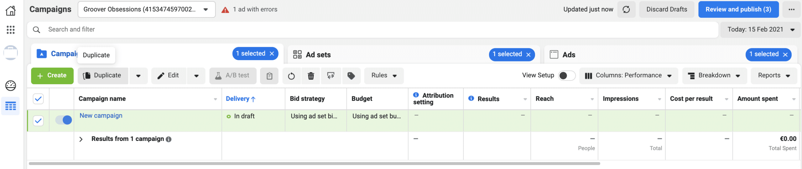 Duplicate a Facebook Ads audience