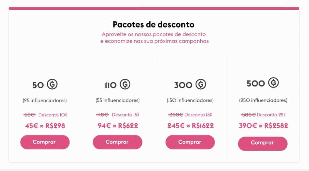 promoção musical Pacotes de Desconto na Groover
